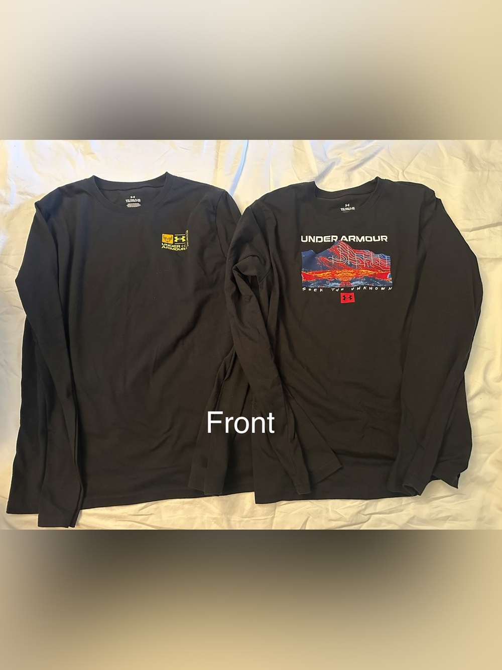 Boys Under Armour Black Long Sleeve Graphic Tee Bundle